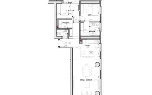 Semipiso 3 ambientes en  construcción – ÚNICA PUERTO MADERO
